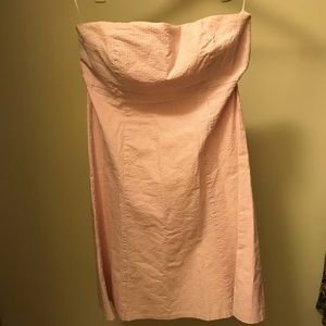 Pink strapless dress